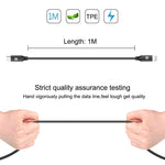 HAWEEL Câble de synchronisation/recharge OTG USB-C/Type-C vers 8 broches de 1 m