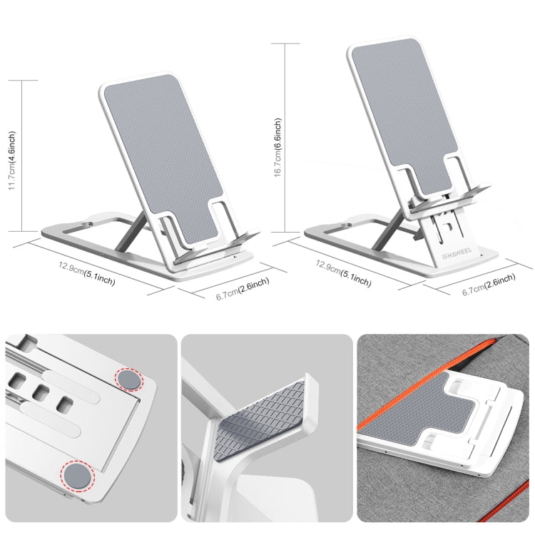 Support de bureau pliable portable réglable HAWEEL pour diffusion en direct, en plastique