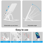 Support de bureau pliable portable réglable HAWEEL pour diffusion en direct, en plastique