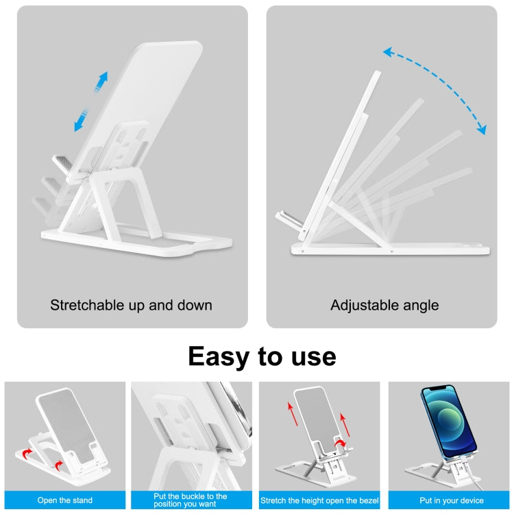 Support de bureau pliable portable réglable HAWEEL pour diffusion en direct, en plastique