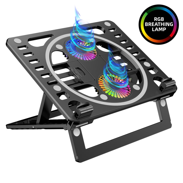 Support de bureau refroidisseur RGB pour ordinateur portable de jeu