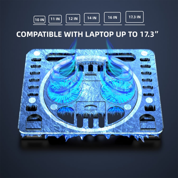 Support de bureau refroidisseur RGB pour ordinateur portable de jeu