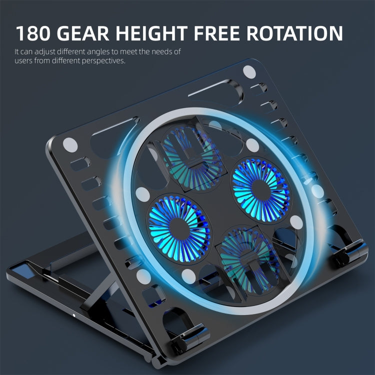 Support de bureau refroidisseur RGB pour ordinateur portable de jeu