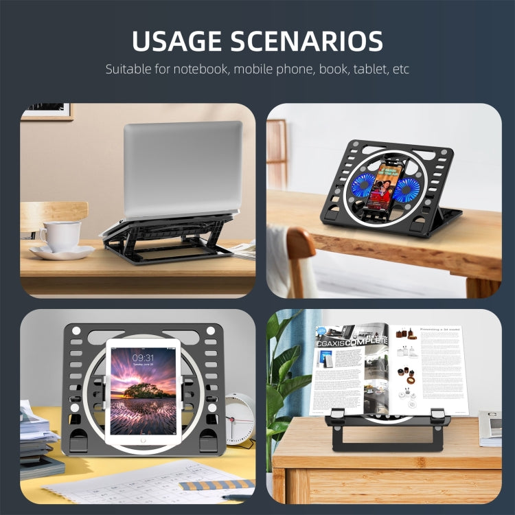 Support de bureau refroidisseur RGB pour ordinateur portable de jeu
