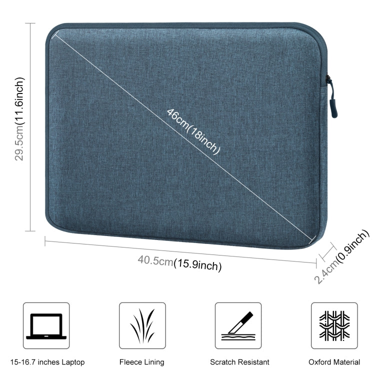 Housse pour ordinateur portable HAWEEL 16 pouces avec fermeture éclair, sac mallette pour ordinateur portable de 15 à 16,7 pouces, pour ordinateur portable de 15 à 16,7 pouces