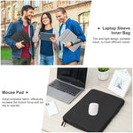 Housse pour ordinateur portable HAWEEL avec fermeture éclair et poignée pour ordinateur portable de 14 à 15 pouces, pour ordinateur portable de 14 à 15 pouces (avec poignée)
