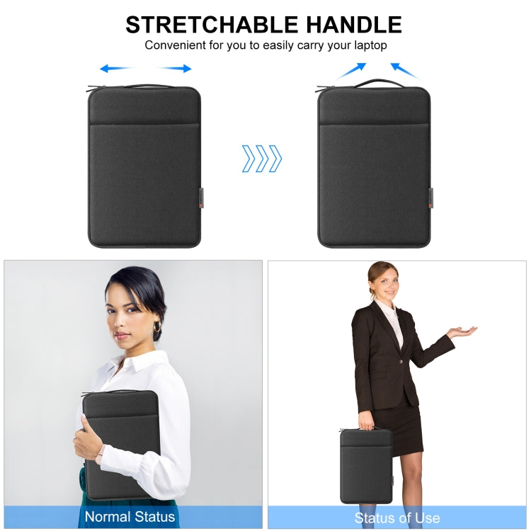 Housse pour ordinateur portable HAWEEL avec fermeture éclair et poignée pour ordinateur portable de 15 à 16,7 pouces, pour ordinateur portable de 15 à 16,7 pouces (avec poignée)
