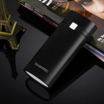 HAWEEL DIY Boîtier de Batterie Externe 2x 18650 (Non Inclus) 5600mAh avec Sortie USB et Indicateur, DIY 2 Batteries (Noir), DIY 2 Batteries (Blanc)