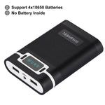 Boîtier de batterie HAWEEL DIY 4 x 18650 (batteries non incluses) 10000mAh Power Bank avec 2 sorties USB et affichage pour iPhone, Galaxy, Sony, HTC, Google, Huawei, Xiaomi, Lenovo et autres smartphones, DIY 4 x 18650 10000mAh Batterie (US)