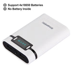 Boîtier de batterie HAWEEL DIY 4 x 18650 (batteries non incluses) 10000mAh Power Bank avec 2 sorties USB et affichage pour iPhone, Galaxy, Sony, HTC, Google, Huawei, Xiaomi, Lenovo et autres smartphones, DIY 4 x 18650 10000mAh Batterie (US)