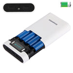 Boîtier de batterie HAWEEL DIY 4 x 18650 (batteries non incluses) 10000mAh Power Bank avec 2 sorties USB et affichage pour iPhone, Galaxy, Sony, HTC, Google, Huawei, Xiaomi, Lenovo et autres smartphones, DIY 4 x 18650 10000mAh Batterie (US)