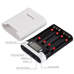 Boîtier de batterie HAWEEL DIY 4 x 18650 (batteries non incluses) 10000mAh Power Bank avec 2 sorties USB et affichage pour iPhone, Galaxy, Sony, HTC, Google, Huawei, Xiaomi, Lenovo et autres smartphones, DIY 4 x 18650 10000mAh Batterie (US)