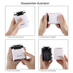 Boîtier de batterie HAWEEL DIY 4 x 18650 (batteries non incluses) 10000mAh Power Bank avec 2 sorties USB et affichage pour iPhone, Galaxy, Sony, HTC, Google, Huawei, Xiaomi, Lenovo et autres smartphones, DIY 4 x 18650 10000mAh Batterie (US)