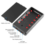 Boîtier de batterie externe HAWEEL DIY 6 x 18650 24W charge rapide avec écran, sans batterie, 6 x 18650 Batterie