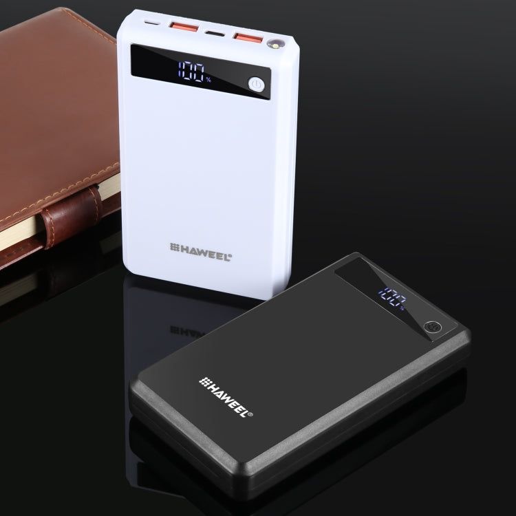 Boîtier de batterie externe HAWEEL DIY 6 x 18650 24W charge rapide avec écran, sans batterie, 6 x 18650 Batterie