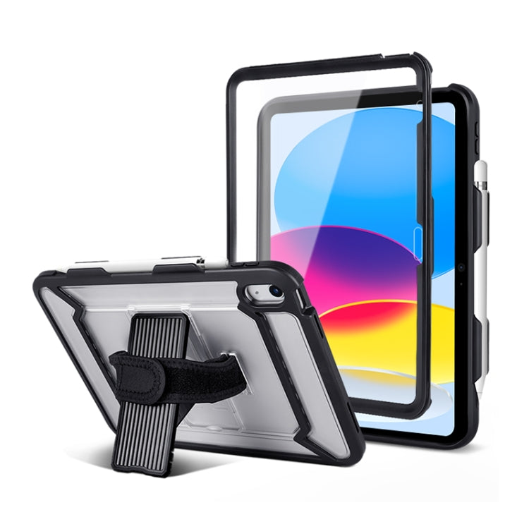 Pour iPad 10e génération 10,9 2022 Étui antichoc intégral à 360° avec poignée, support et porte-stylet