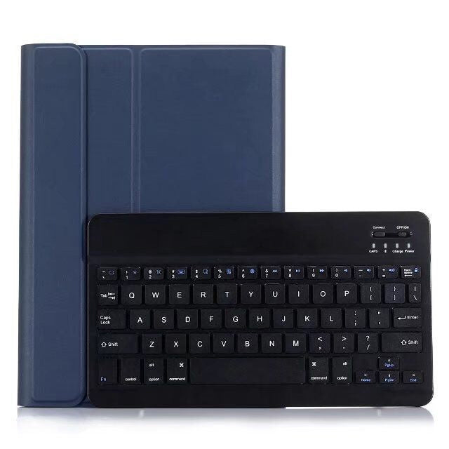 Clavier Bluetooth détachable + étui en cuir avec support rotatif horizontal pour iPad Pro 9,7 pouces, iPad Air, iPad Air 2, iPad 9,7 pouces (2017), iPad 9,7 pouces (2018), A07 Bleu, A07 Or Rose, A07 Noir, A07 Or