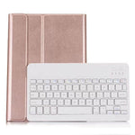 Clavier Bluetooth détachable + étui en cuir avec support rotatif horizontal pour iPad Pro 9,7 pouces, iPad Air, iPad Air 2, iPad 9,7 pouces (2017), iPad 9,7 pouces (2018), A07 Bleu, A07 Or Rose, A07 Noir, A07 Or