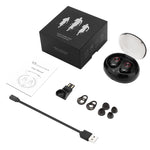 Écouteurs anti-bruit BTH-V5 DSP, casque sans fil de sport Bluetooth V5.0 avec étui de chargement, compatible avec iPhone et Android