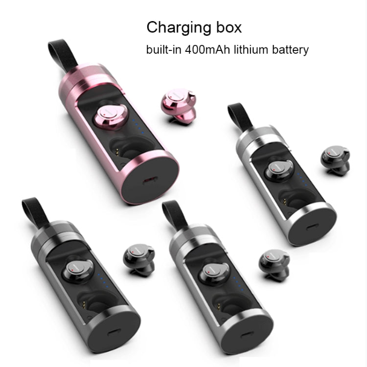 Écouteurs Stéréo Sans Fil Bluetooth V5.0 TWS SARDiNE F8 avec Boîtier de Charge