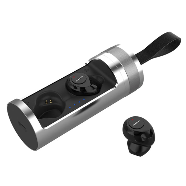 Écouteurs Stéréo Sans Fil Bluetooth V5.0 TWS SARDiNE F8 avec Boîtier de Charge