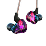Écouteurs intra-auriculaires KZ ZST Circle Iron Mega Bass MP3 Double Unité sans microphone