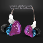 Écouteurs intra-auriculaires KZ ZST Circle Iron Mega Bass MP3 Double Unité sans microphone