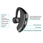 Écouteur Bluetooth Sans Fil Mains Libres V9 Business CSR 4.1 avec Micro pour Conducteur Sportif