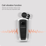 Casque Bluetooth Fineblue F910 CSR4.1 avec câble rétractable, rappel vibrant d'appel et fonction antivol