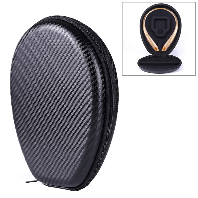 Boîtier de protection universel portable pour écouteurs Bluetooth sans fil sport avec texture tapis d'herbe EVA antichoc, pour JBL / LG / Sony / Samsung, Taille : 195 x 155 x 35 mm, Collier suspendu