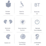 Écouteurs Bluetooth sport sans fil stéréo binauraux Q2 TWS Bluetooth 5.0
