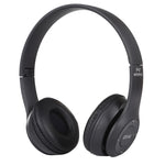 Casque Bluetooth sans fil pliable P47 avec prise audio 3,5 mm, prend en charge MP3 / appel, P47 Rouge, P47 Blanc, P47 Vert, P47 Noir, P47 Bleu