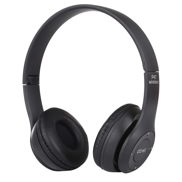 Casque Bluetooth sans fil pliable P47 avec prise audio 3,5 mm, prend en charge MP3 / appel, P47 Rouge, P47 Blanc, P47 Vert, P47 Noir, P47 Bleu