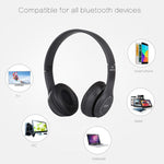 Casque Bluetooth sans fil pliable P47 avec prise audio 3,5 mm, prend en charge MP3 / appel, P47 Rouge, P47 Blanc, P47 Vert, P47 Noir, P47 Bleu