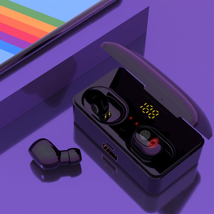 G10 TWS Écouteurs sans fil Bluetooth 5.0 avec boîte de charge, prise en charge de l'affichage numérique, appels HD et banque d'alimentation, G10