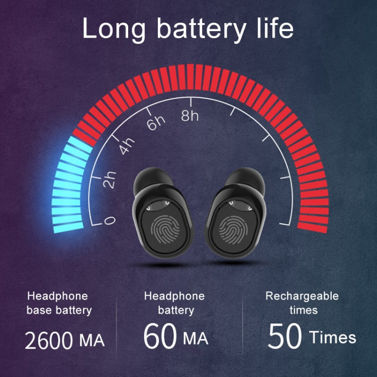 G10 TWS Écouteurs sans fil Bluetooth 5.0 avec boîte de charge, prise en charge de l'affichage numérique, appels HD et banque d'alimentation, G10