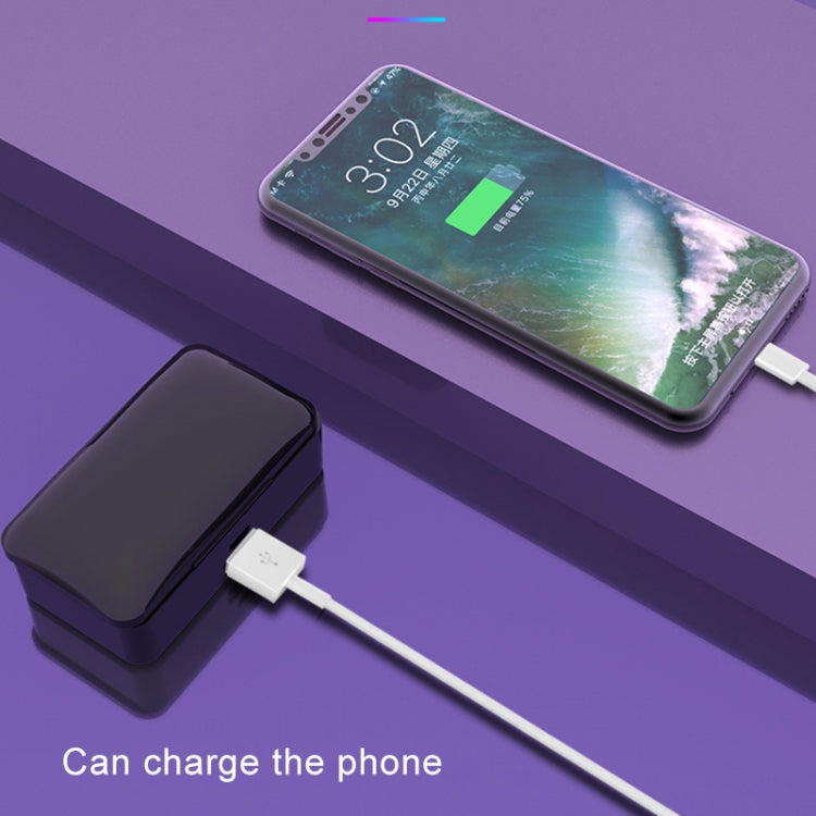 G10 TWS Écouteurs sans fil Bluetooth 5.0 avec boîte de charge, prise en charge de l'affichage numérique, appels HD et banque d'alimentation, G10
