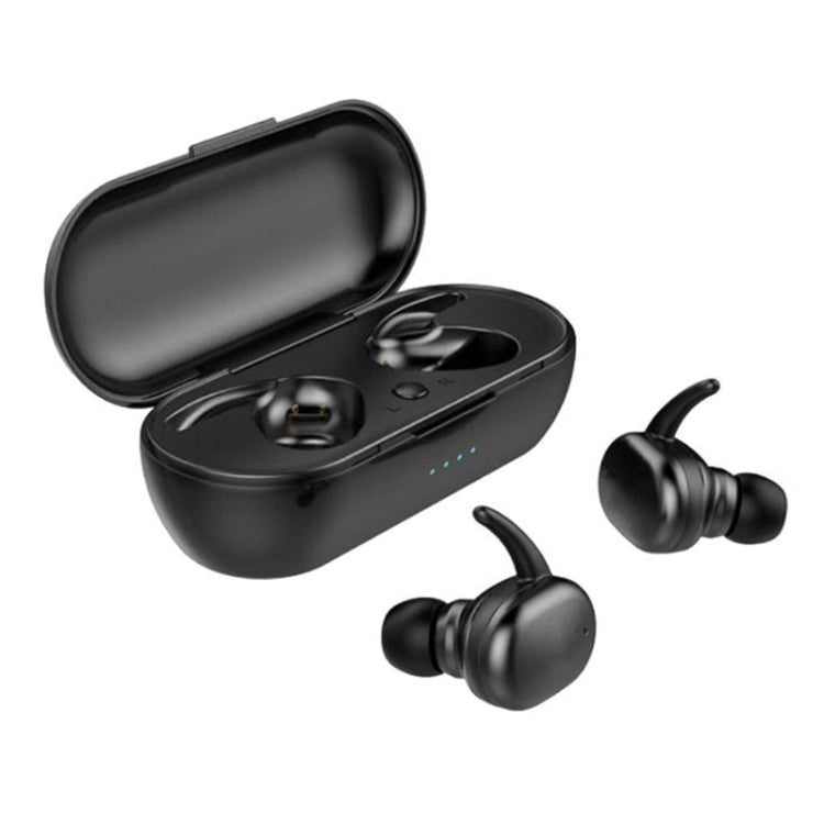 Écouteurs Bluetooth sans fil TWS-4 IPX5 étanches 5.0 à commande tactile avec boîtier de charge, prennent en charge les appels HD et les invites vocales, TWS-4