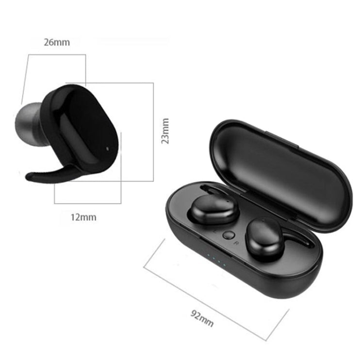 Écouteurs Bluetooth sans fil TWS-4 IPX5 étanches 5.0 à commande tactile avec boîtier de charge, prennent en charge les appels HD et les invites vocales, TWS-4