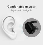 Écouteurs Bluetooth sans fil TWS-4 IPX5 étanches 5.0 à commande tactile avec boîtier de charge, prennent en charge les appels HD et les invites vocales, TWS-4