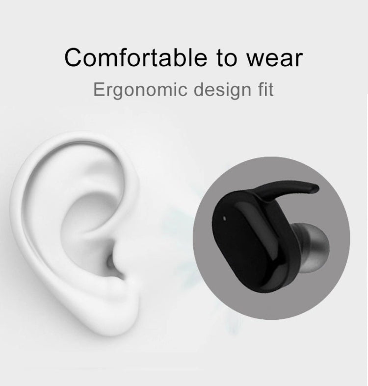 Écouteurs Bluetooth sans fil TWS-4 IPX5 étanches 5.0 à commande tactile avec boîtier de charge, prennent en charge les appels HD et les invites vocales, TWS-4