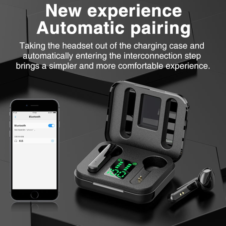 Écouteurs Bluetooth sans fil tactiles P100pro TWS Bluetooth 5.0 avec boîte de charge et affichage numérique intelligent LED, compatible Siri et appels