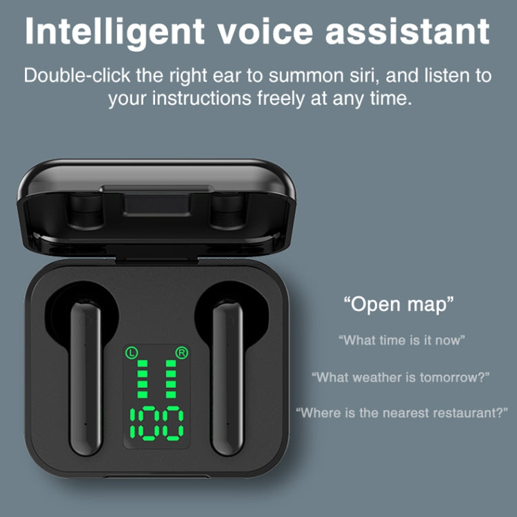 Écouteurs Bluetooth sans fil tactiles P100pro TWS Bluetooth 5.0 avec boîte de charge et affichage numérique intelligent LED, compatible Siri et appels