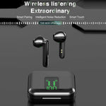 Écouteurs Bluetooth sans fil tactiles P100pro TWS Bluetooth 5.0 avec boîte de charge et affichage numérique intelligent LED, compatible Siri et appels