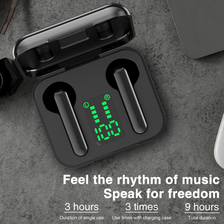 Écouteurs Bluetooth sans fil tactiles P100pro TWS Bluetooth 5.0 avec boîte de charge et affichage numérique intelligent LED, compatible Siri et appels