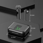Écouteurs Bluetooth sans fil tactiles P100pro TWS Bluetooth 5.0 avec boîte de charge et affichage numérique intelligent LED, compatible Siri et appels