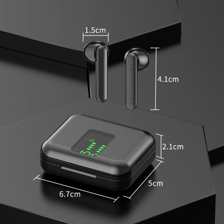 Écouteurs Bluetooth sans fil tactiles P100pro TWS Bluetooth 5.0 avec boîte de charge et affichage numérique intelligent LED, compatible Siri et appels
