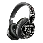 Casque sans fil Bluetooth V5.0 à motif graffiti B1