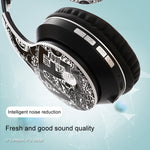 Casque sans fil Bluetooth V5.0 à motif graffiti B1