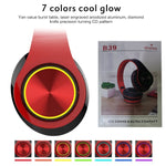 Casque Bluetooth sans fil B39 V5.0, B39 (rouge), B39 (blanc), B39 (bleu), B39 (noir et rouge), B39 (noir)